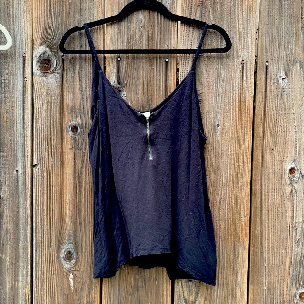 Silence and noise black tank top